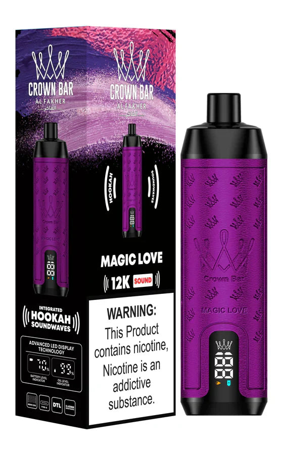 Al Fakher 12000 Puffs Disposable Vape With Integrated Hookah Soundwaves- Box of 10