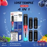 4 in 1 Lost temple 2400 Puffs Disposable Pod System Kit