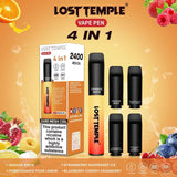 4 in 1 Lost temple 2400 Puffs Disposable Pod System Kit