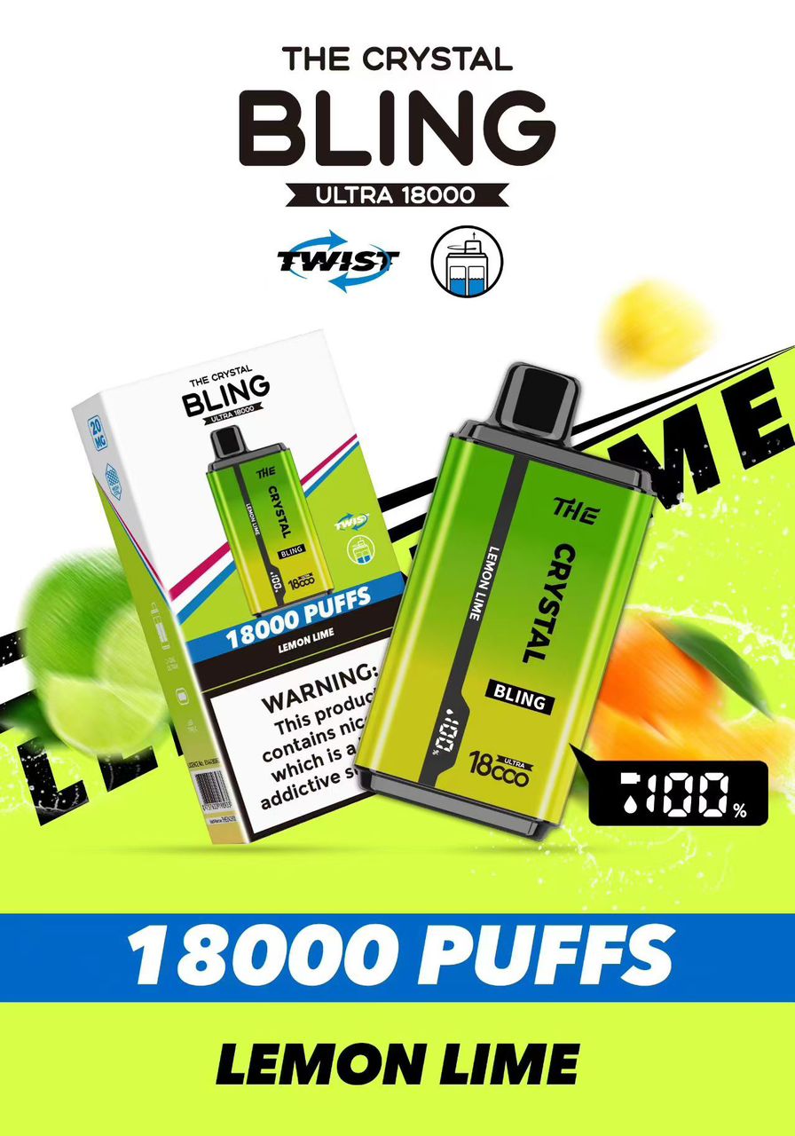 The Crystal Bling Ultra 18000 Disposable Vape - pack of 10
