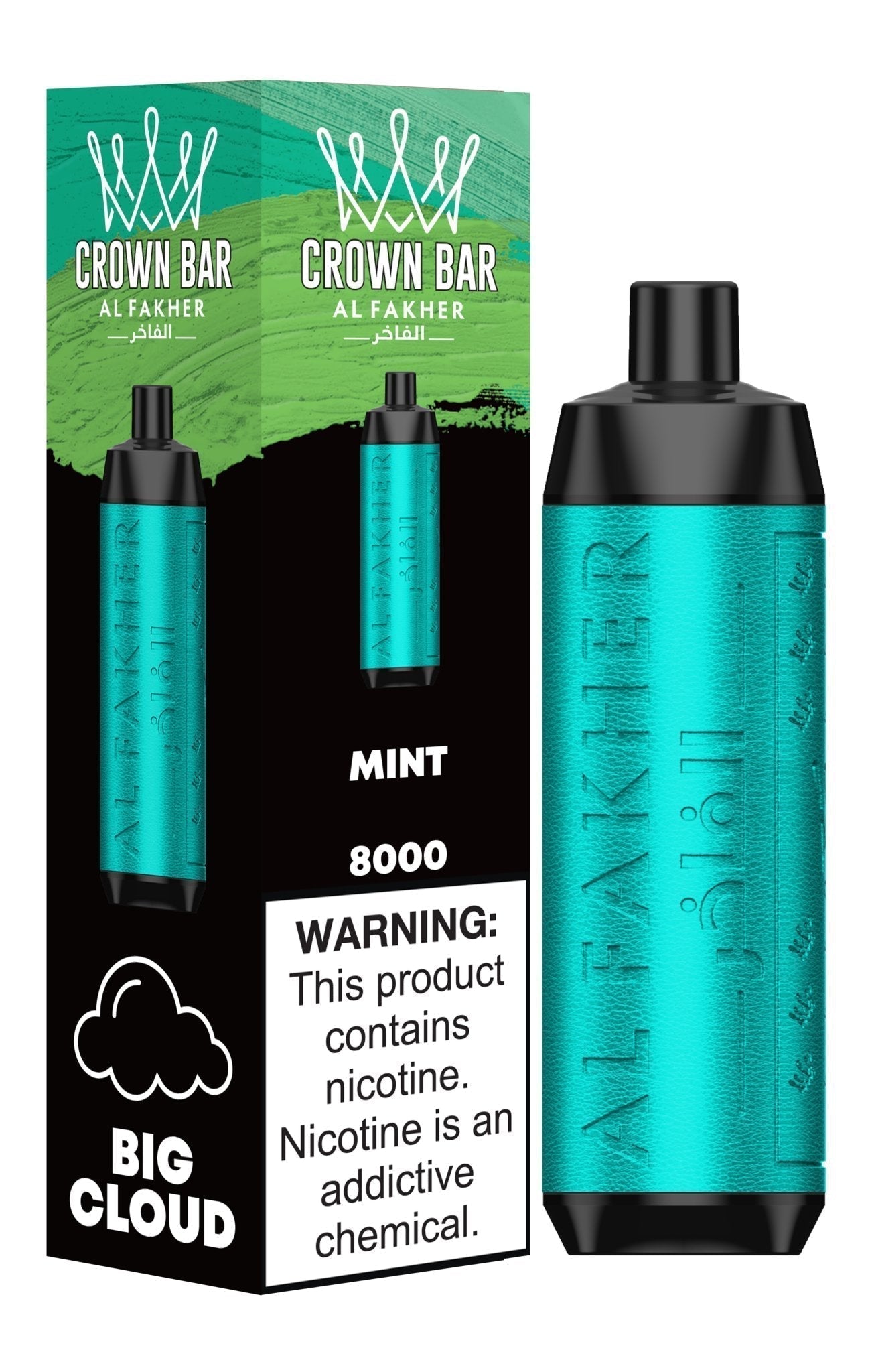 Al Fakher Crown Bar 8000 Puffs Disposable Vape Box of 10