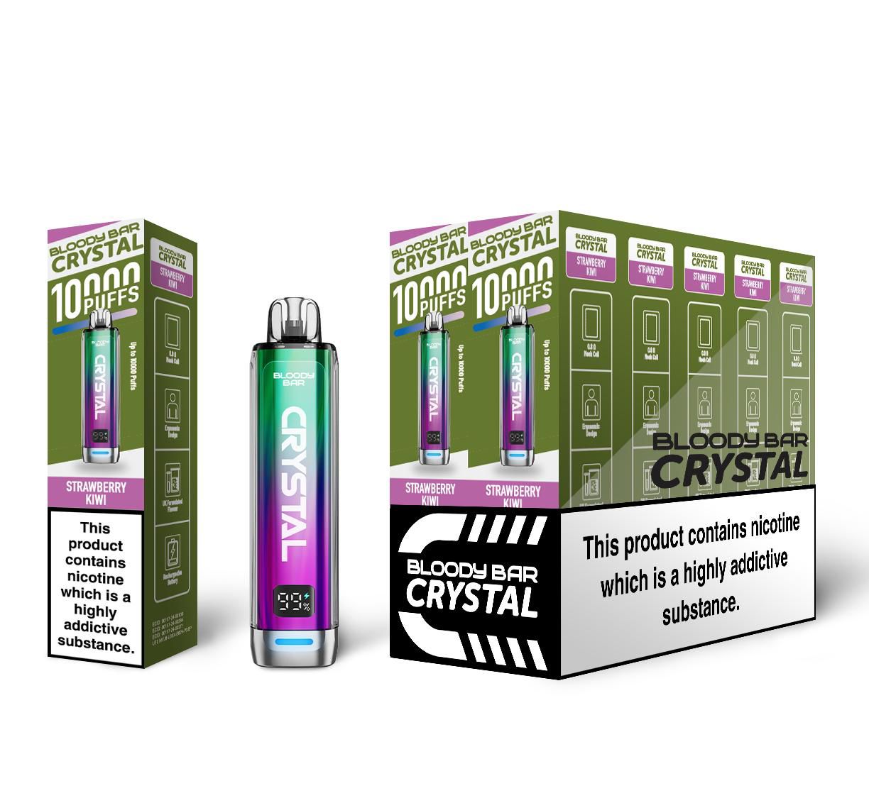 Bloody Bar Crystal 10000 Puff Disposable Vape - Box of 10