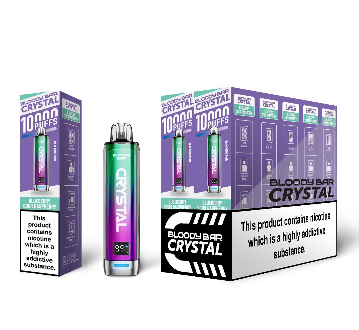 Bloody Bar Crystal 10000 Puff Disposable Vape - Box of 10