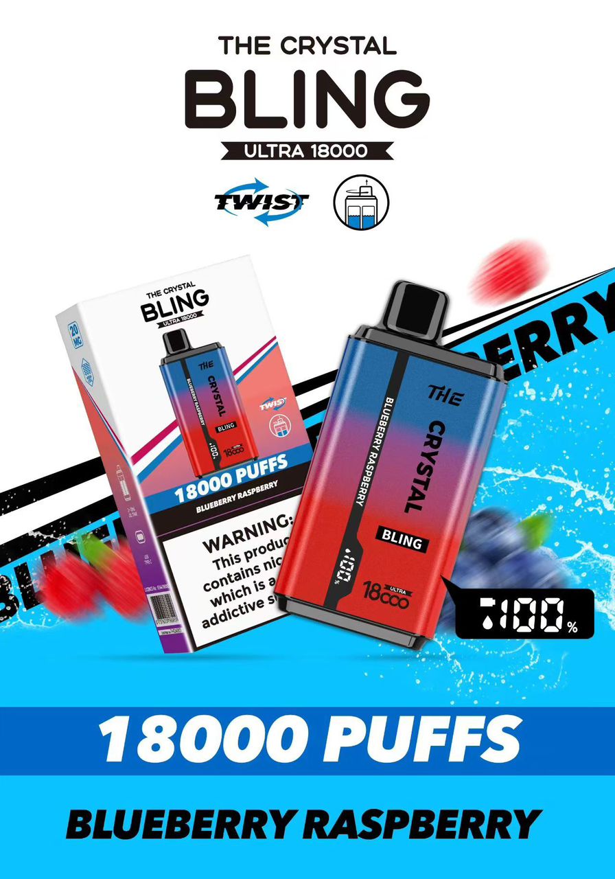The Crystal Bling Ultra 18000 Disposable Vape - pack of 10