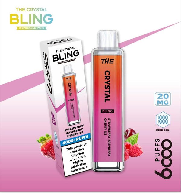 Flavour - Crystal Bling 6000 Disposable Vape Device -Box of 10