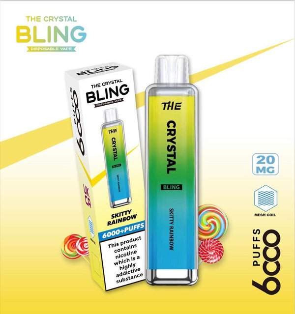 Flavour - Crystal Bling 6000 Disposable Vape Device -Box of 10