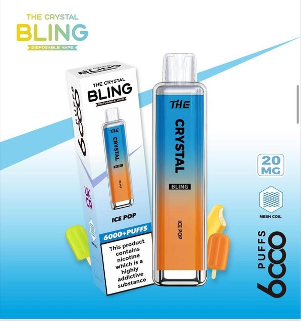 Flavour - Crystal Bling 6000 Disposable Vape Device -Box of 10