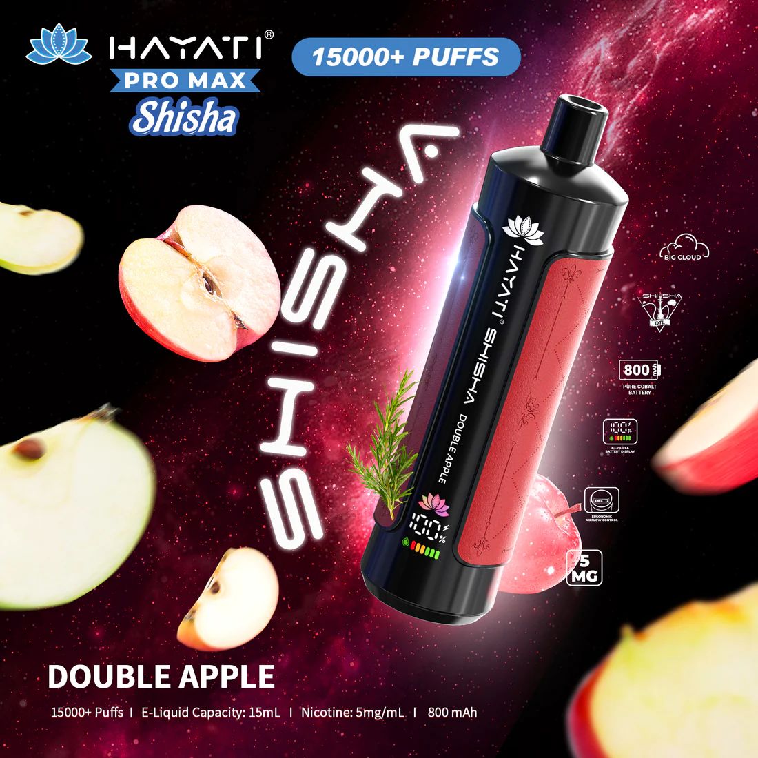 Hayati Pro Max Shisha 15000 - Flavour
