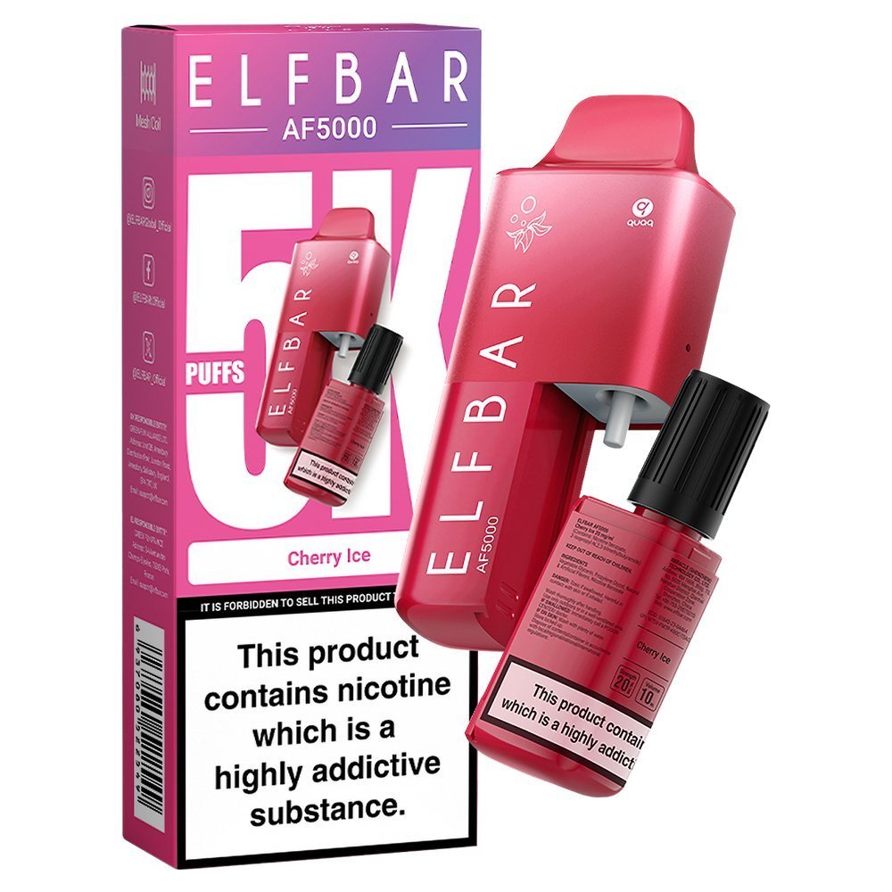 Elfbar AF5000 Puffs Disposable Vape Device - Box of 5