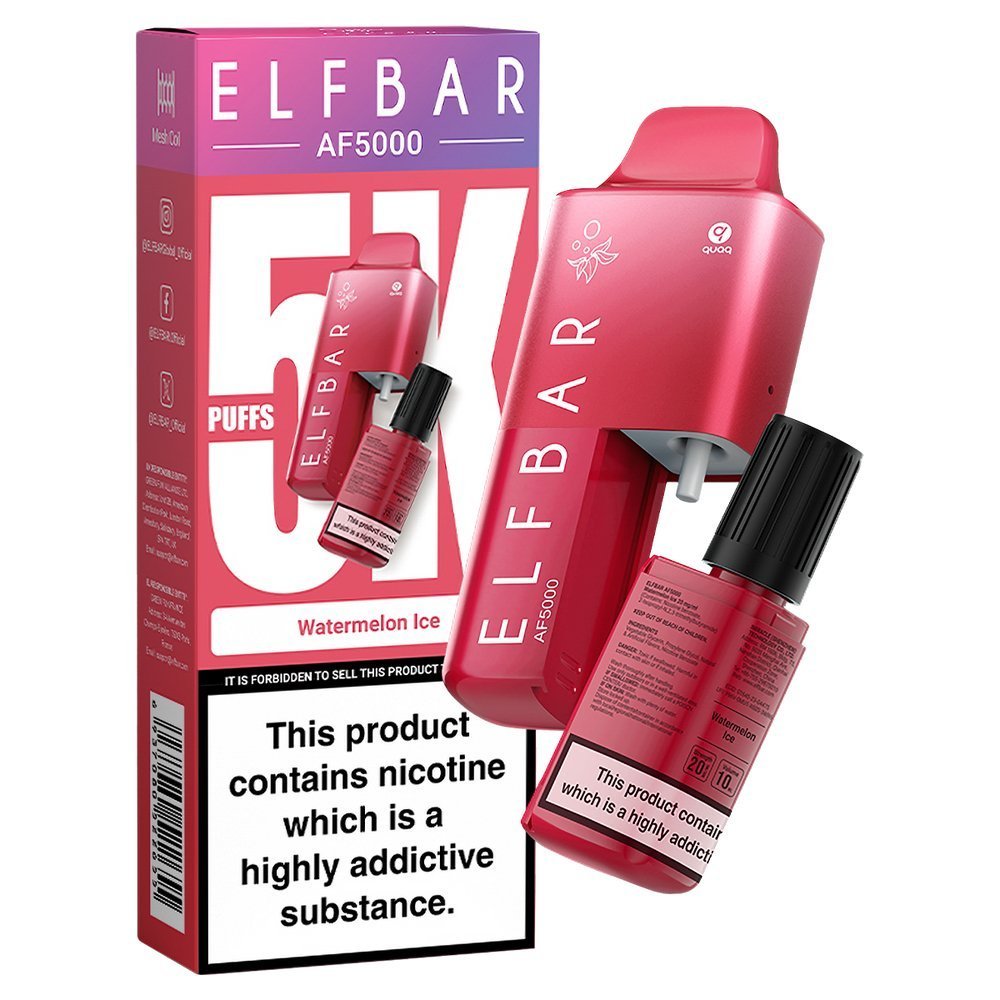 Elfbar AF5000 Puffs Disposable Vape Device - Box of 5