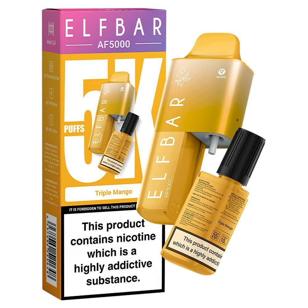 Elfbar AF5000 Puffs Disposable Vape Device - Box of 5