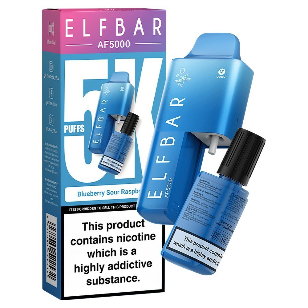 Elfbar AF5000 Puffs Disposable Vape Device - Box of 5