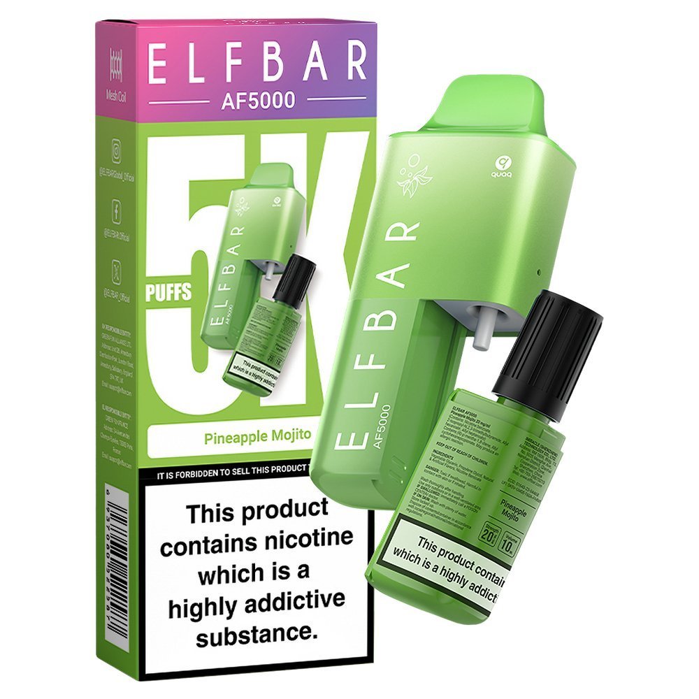 Elfbar AF5000 Puffs Disposable Vape Device - Box of 5