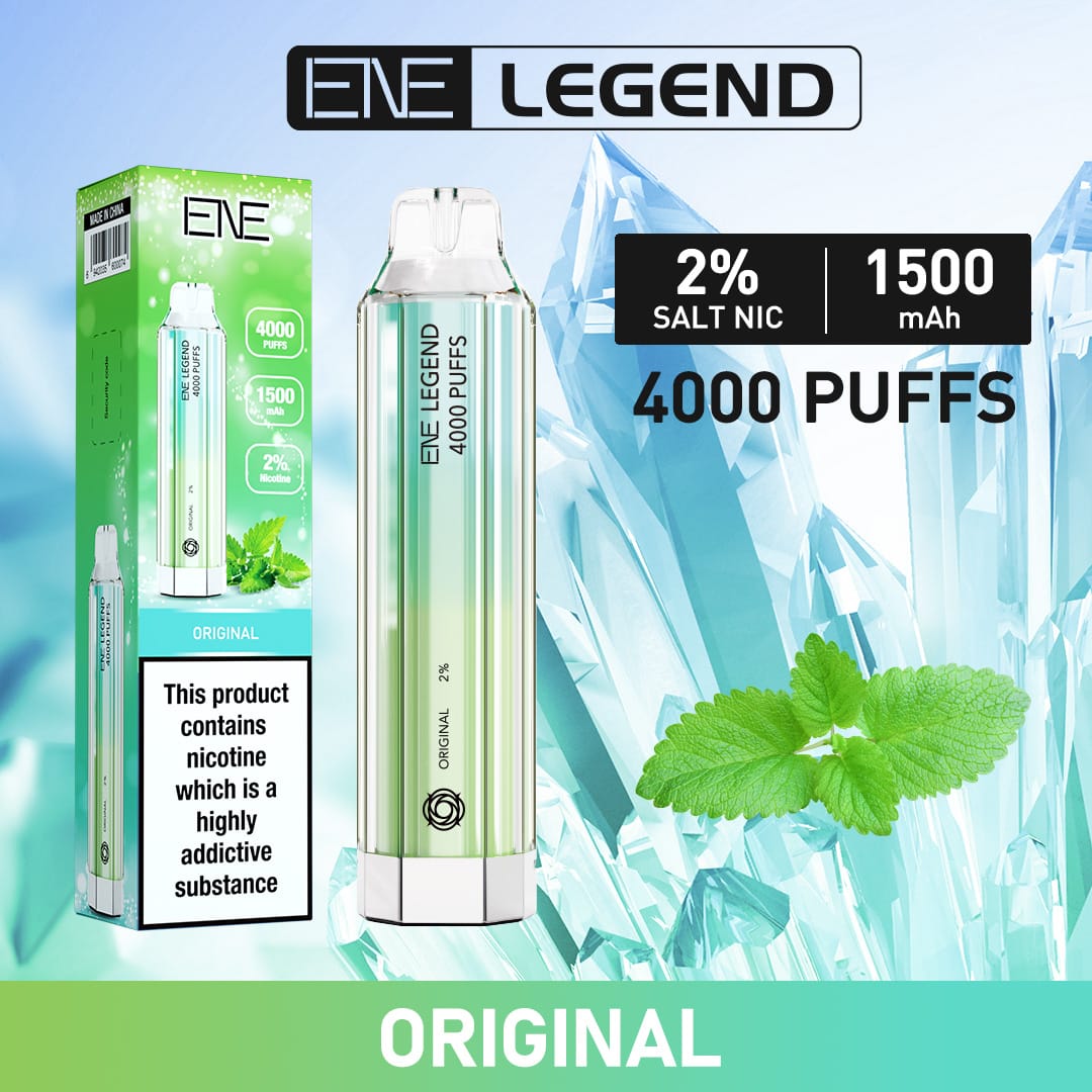 ELUX ENE Legend 4000 Disposable Vape Puff Pod Device - Box of 10