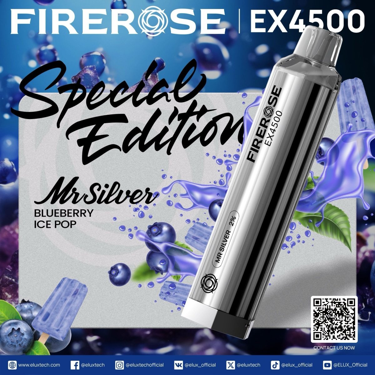 Firerose 4500 Puffs Special Edition Disposable Vape (Box of 10)