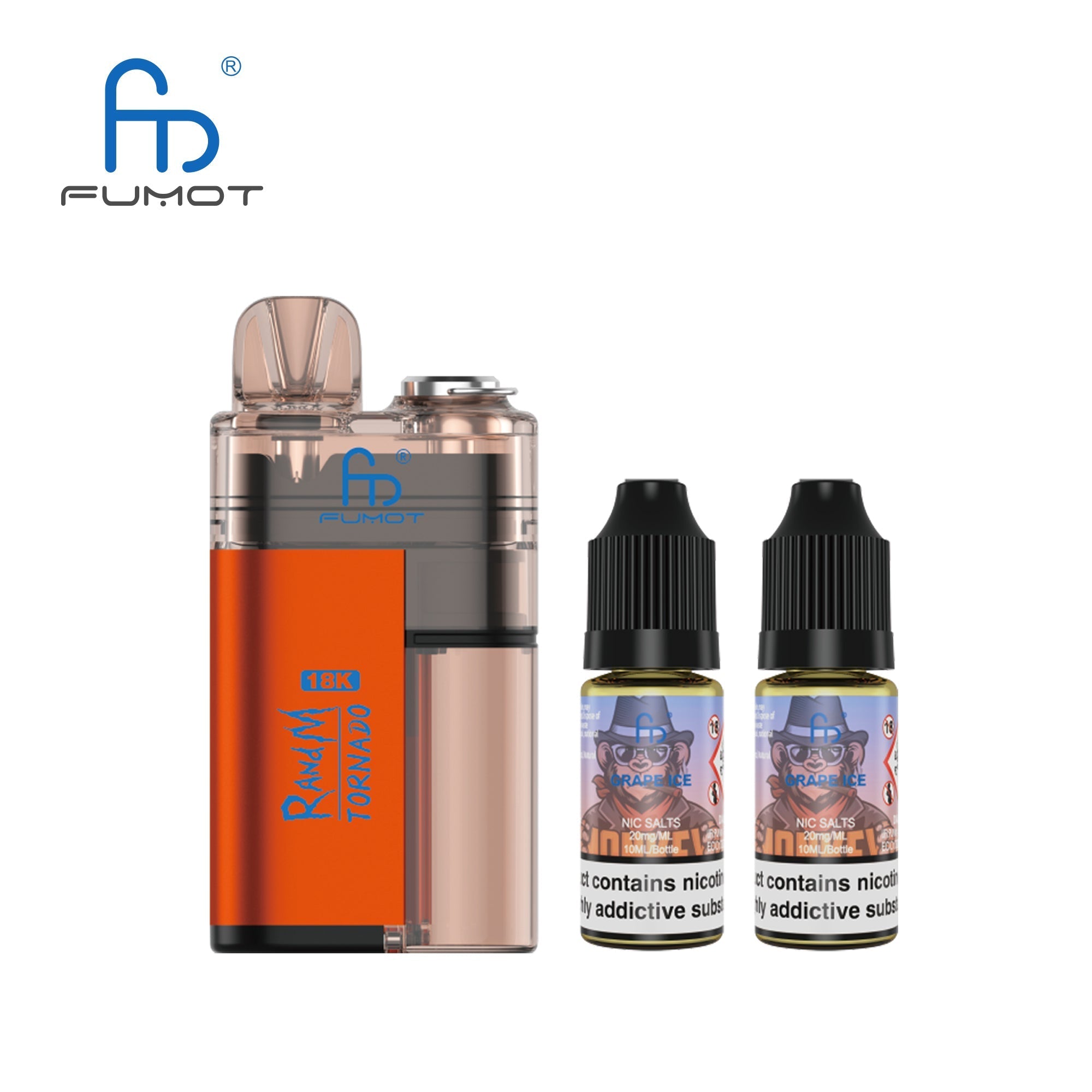 Fumot RandM Tornado 18000 Puffs Vape - Box of 5