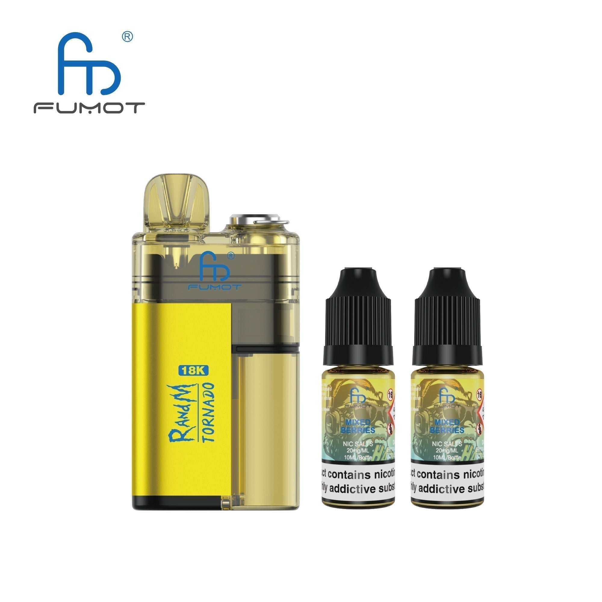 Fumot RandM Tornado 18000 Puffs Vape - Box of 5