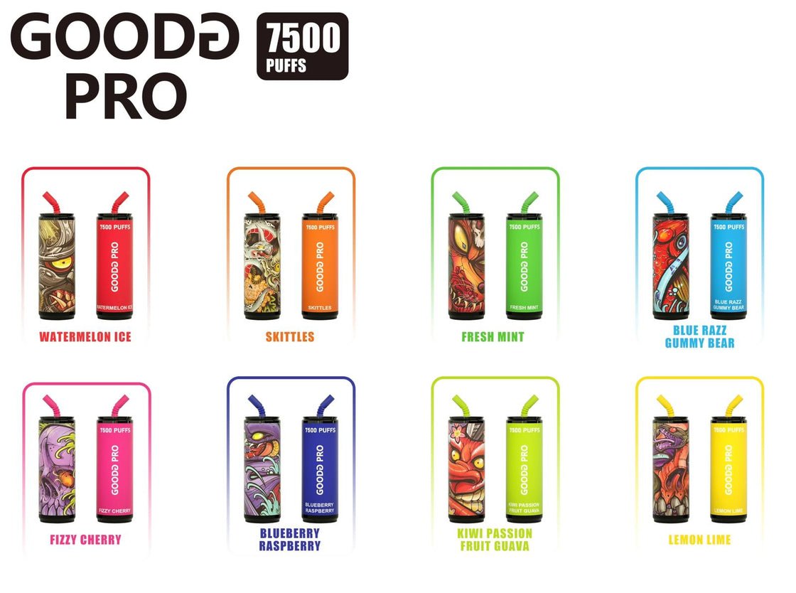 GoodG Pro 7500 Disposable Vape Puff Bar Pod Box of 10