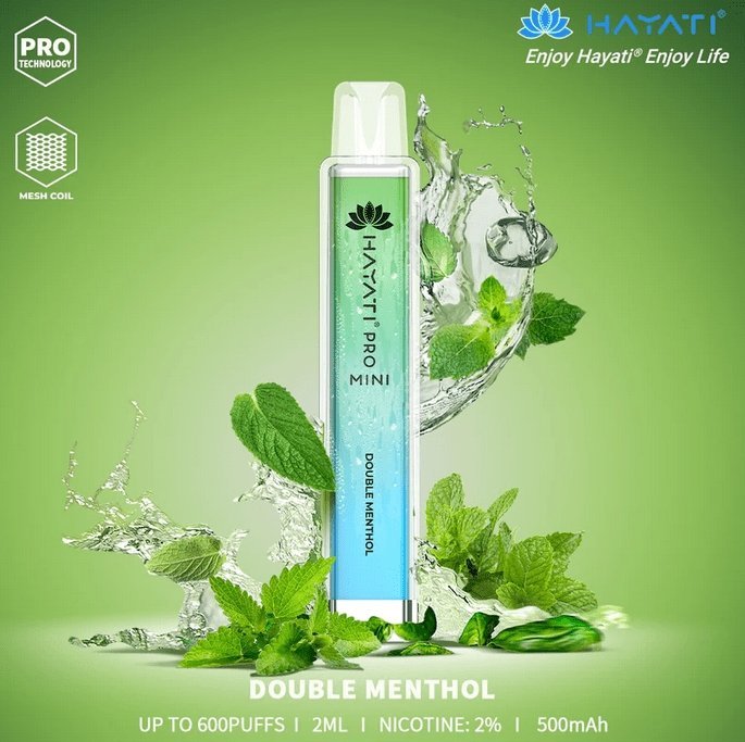 Hayati Crystal Mini Pro 600 Disposable Vape Pod Box of 10