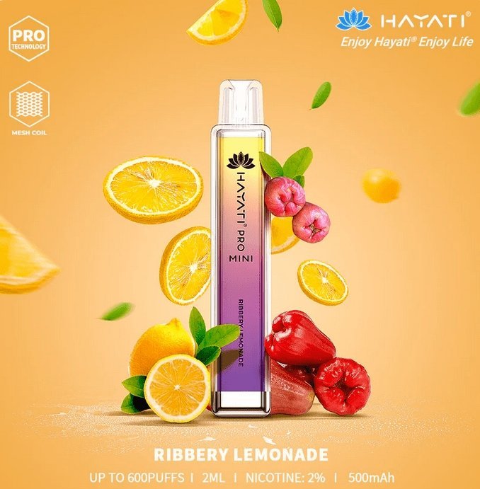 Hayati Crystal Mini Pro 600 Disposable Vape Pod Box of 10