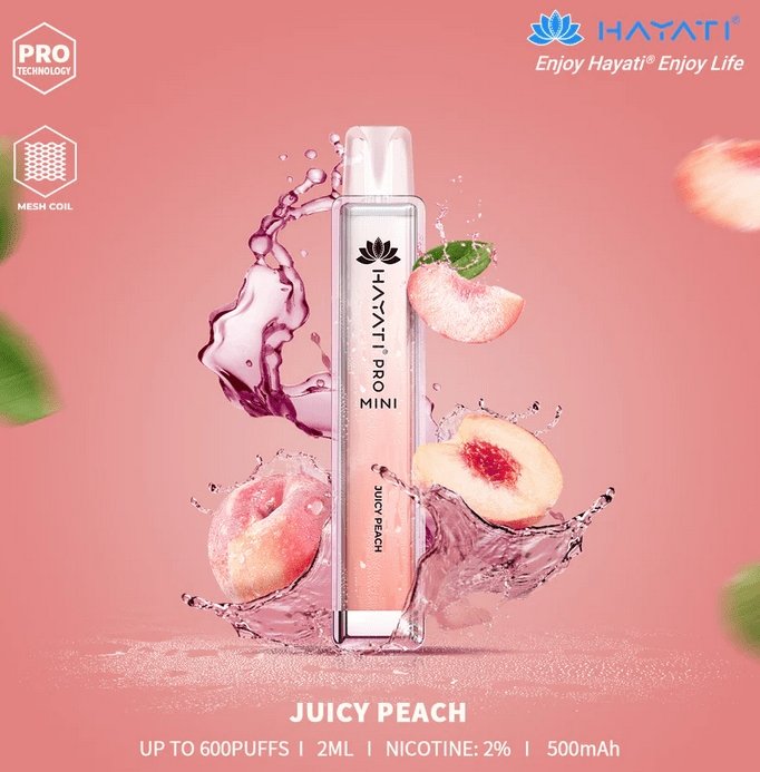 Hayati Crystal Mini Pro 600 Disposable Vape Pod Box of 10