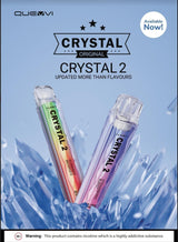 Quevvi Crystal 2 600 Puffs Disposable Vape Device - Pack of 10
