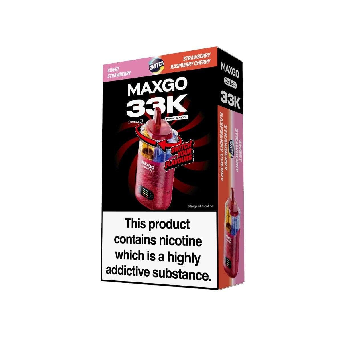 RELX MAXGO Combo 33000 Disposable Vape - Box of 5