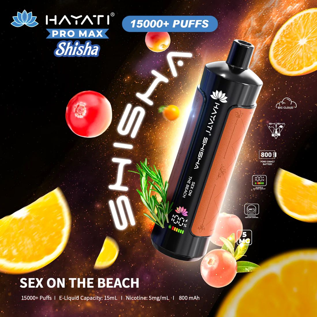Hayati Pro Max Shisha 15000 - Flavour