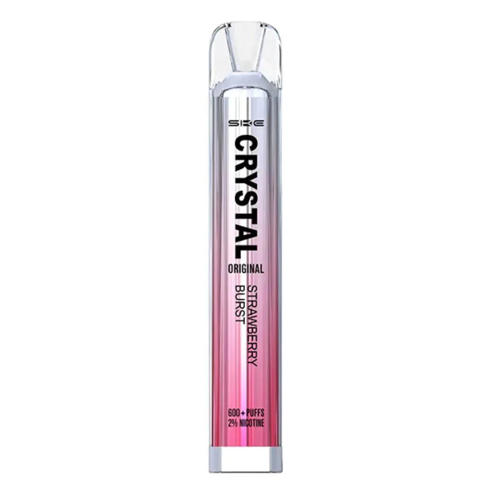 SKE Crystal 600 Puffs Disposable Vape Pod Device 20MG - Box of 10