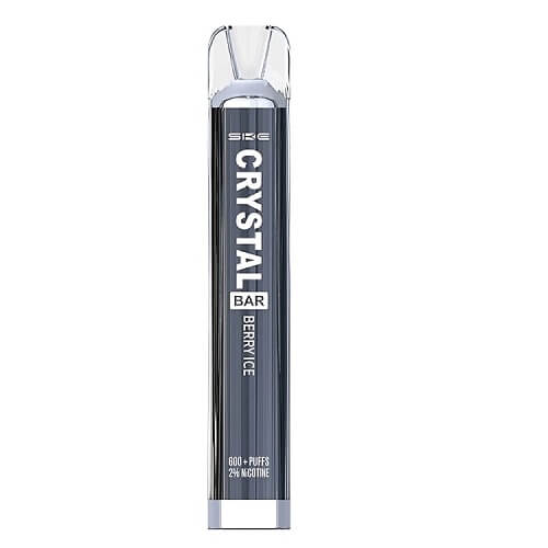 SKE Crystal 600 Puffs Disposable Vape Pod Device 20MG - Box of 10