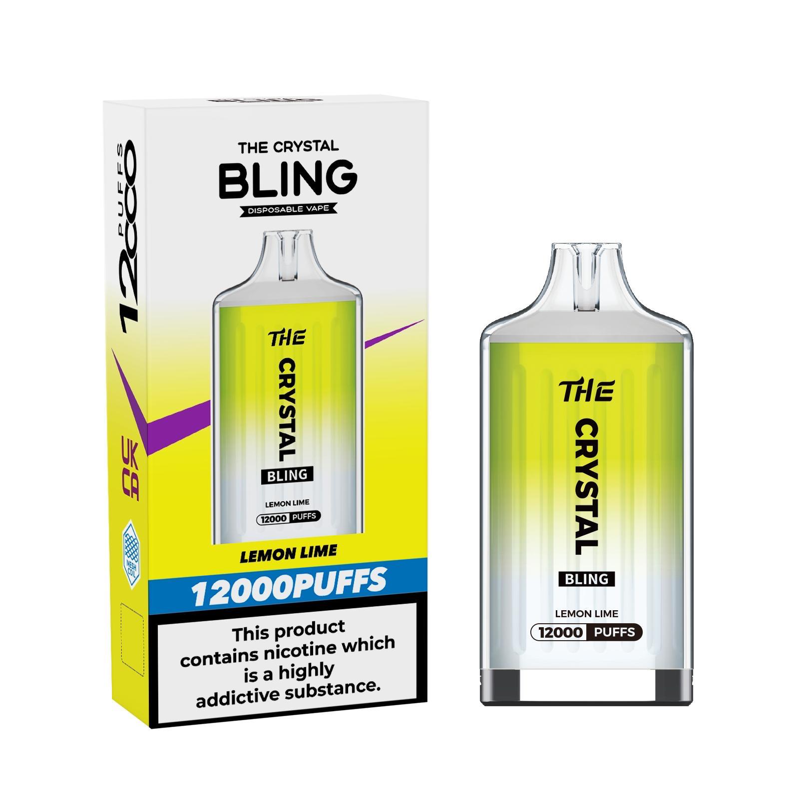 The Crystal Bling 12000 Puff Disposable Vape Box of 10