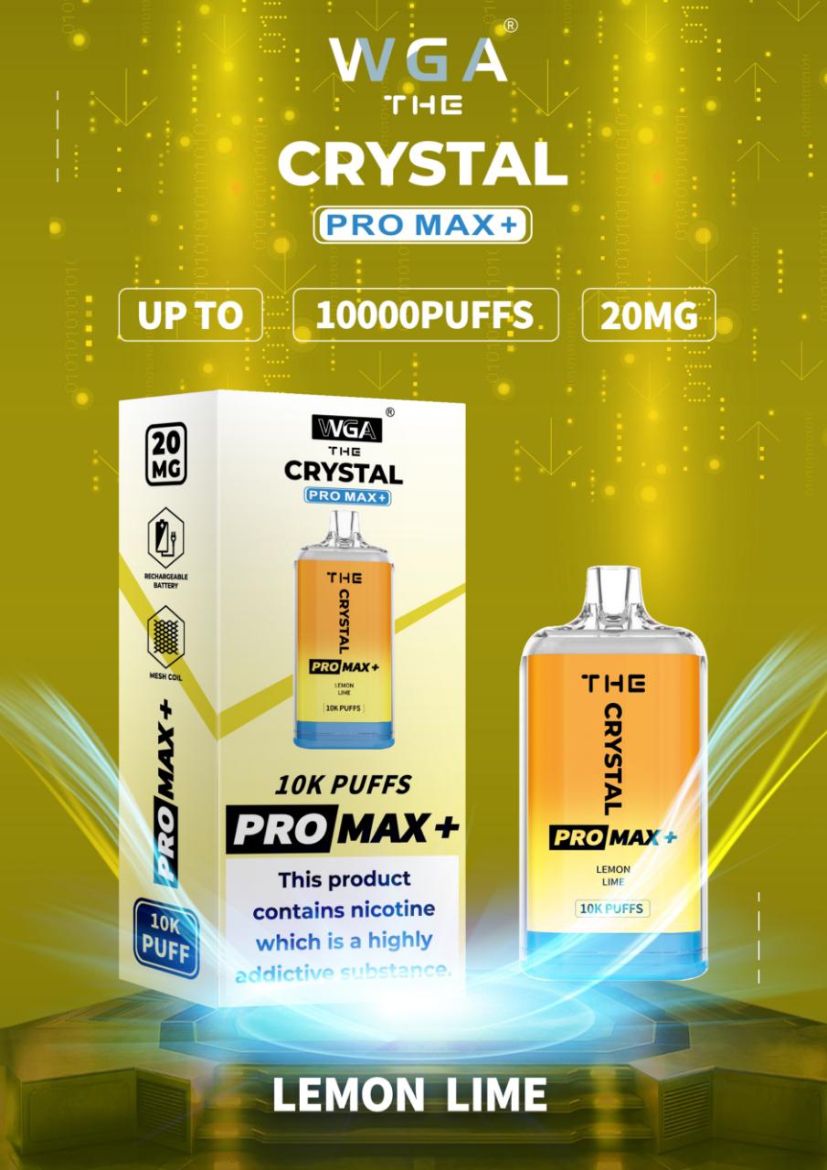 The Crystal Pro Max + 10000 Disposable Vape Pod Box of 10