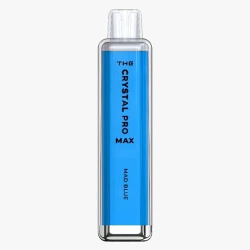 The Crystal Pro Max 4000 Disposable Vape Pod Puff Bar - Box of 10 - Mad Blue -Vapeuksupplier