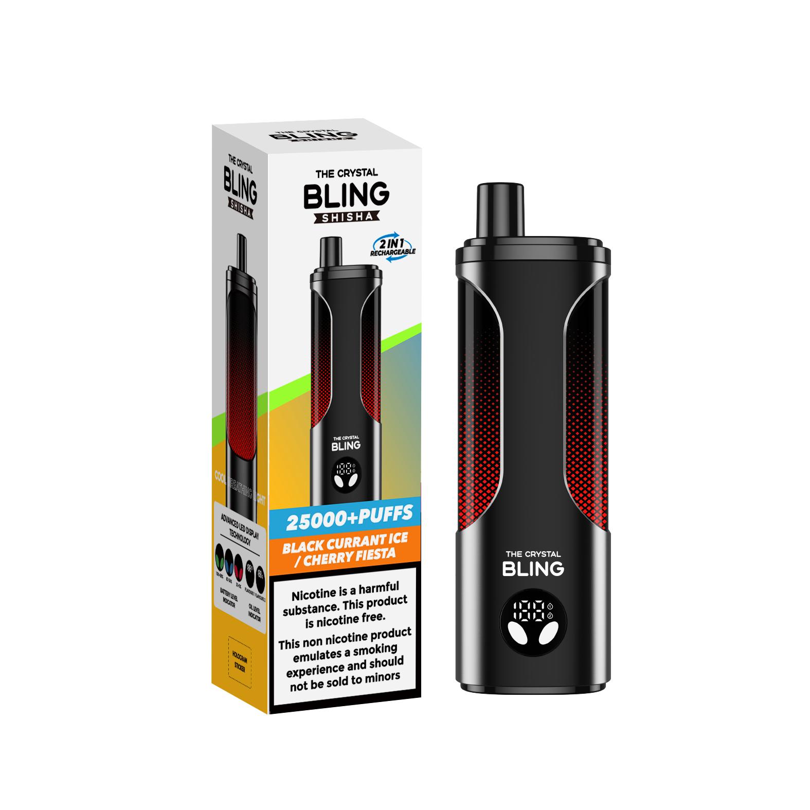 The Crystal Bling Shisha 25k Disposable Vape Box of 5