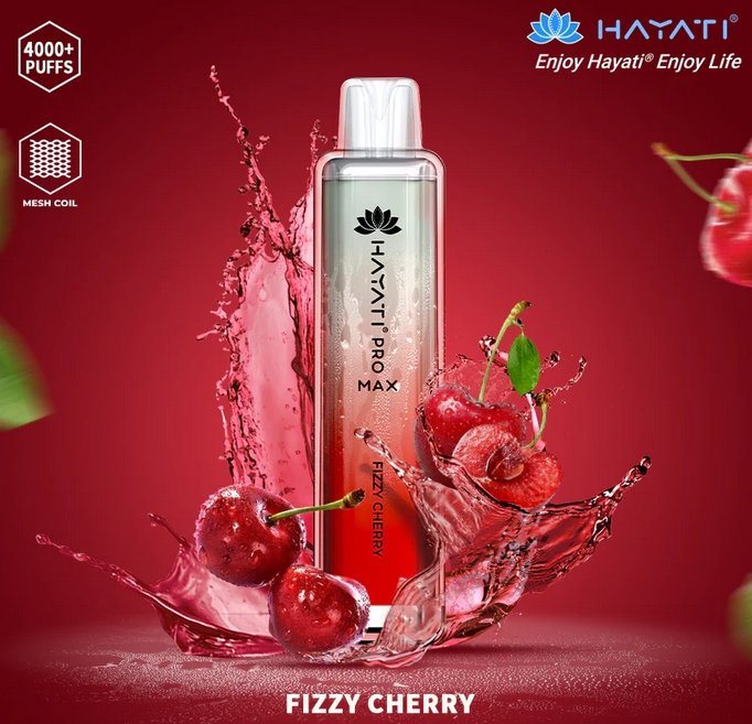Zero Nicotine Hayati Crystal Pro Max 4000 Disposable Vape Puff Bar Box of 10