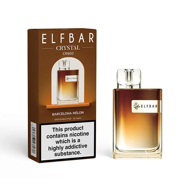 ELF Bar Crystal CR600 Disposable Vape Device - Box of 10