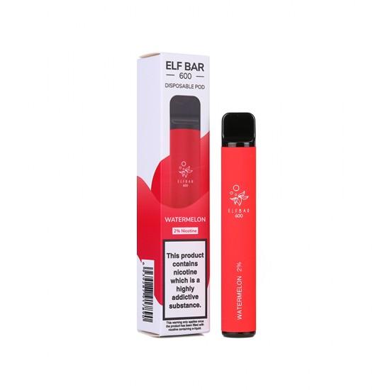 Elf Bar 600 Puff Disposable Vape Pod Device Box of 10