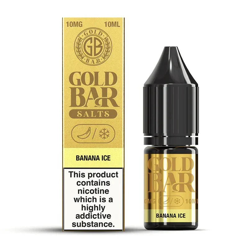 Gold Bar Nic Salts 10ml E - liquids (Box of 10)