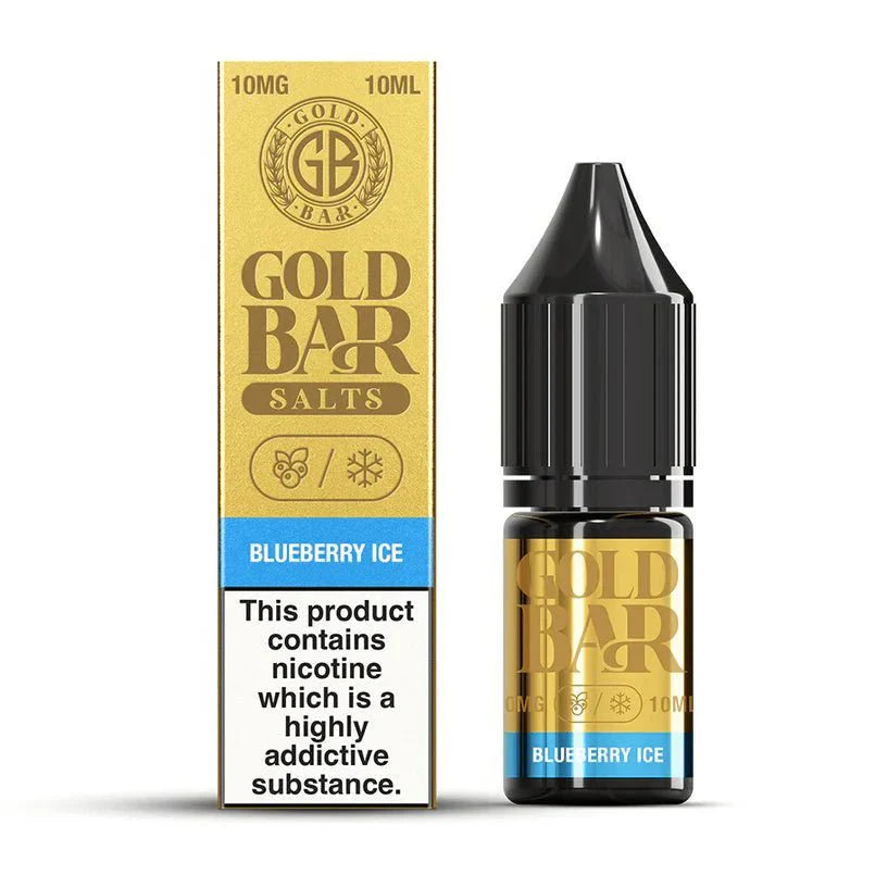 Gold Bar Nic Salts 10ml E - liquids (Box of 10)