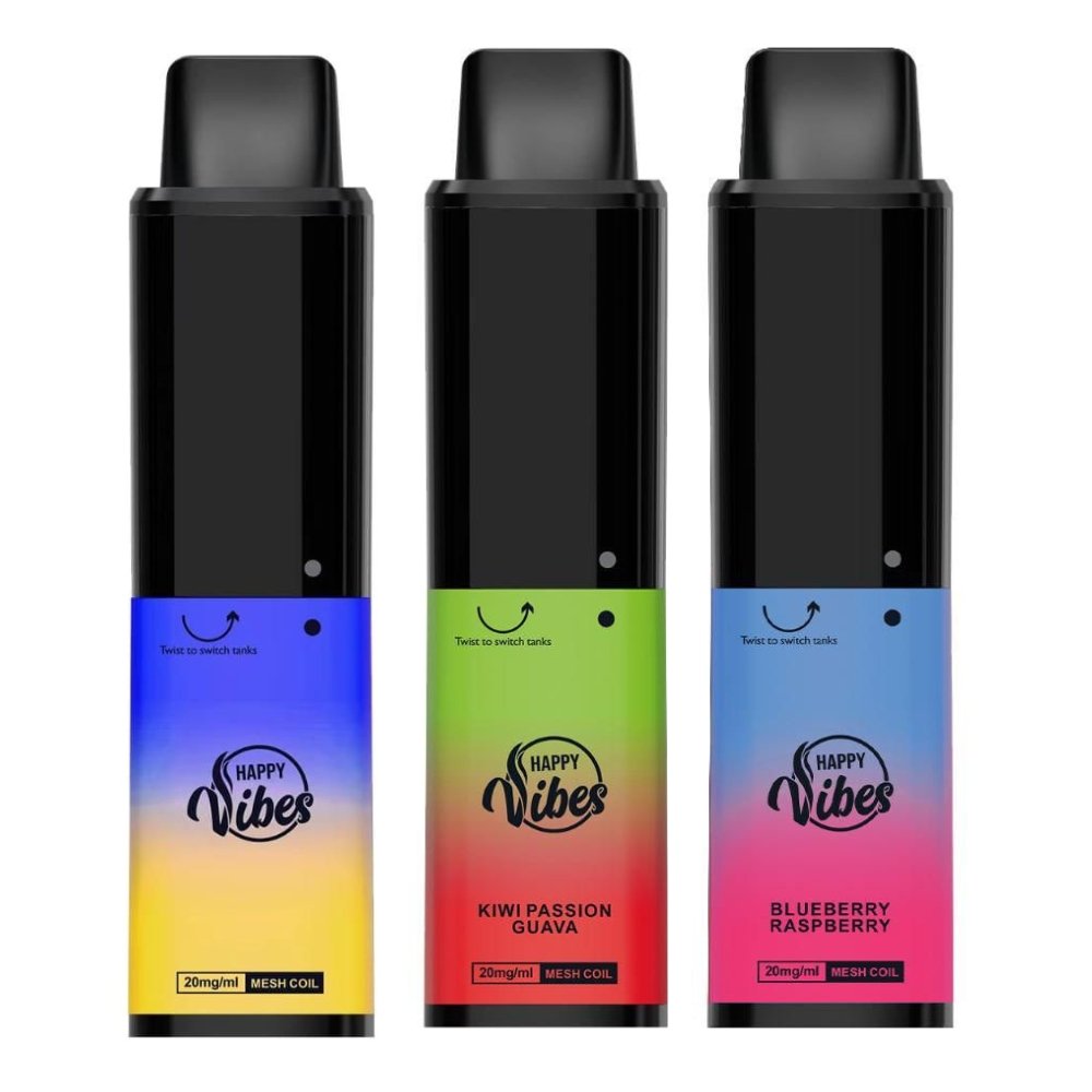 Happy Vibes Twist 2400 Disposable Vape Pod Device - Box of 10