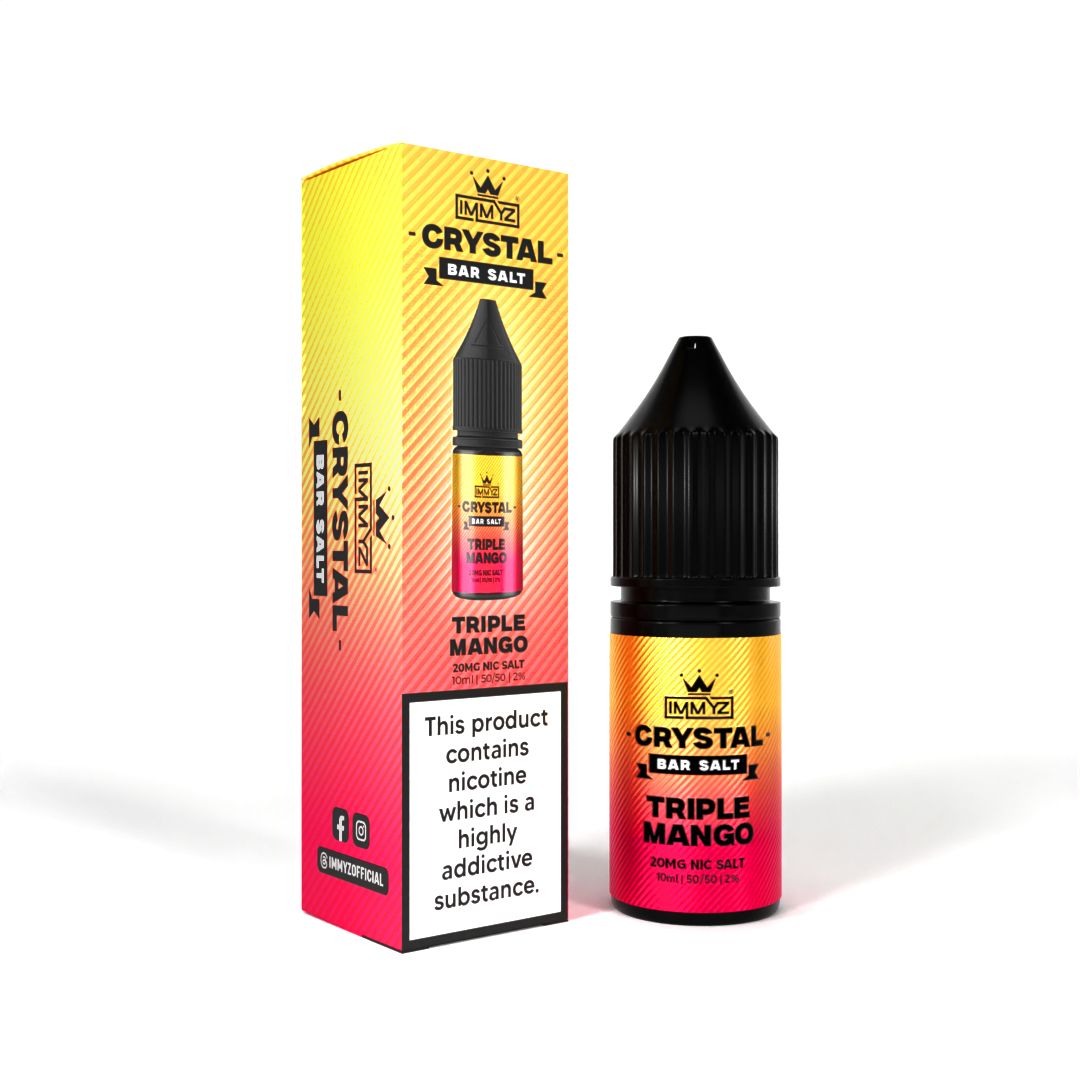 IMMYZ Crystal Bar Nic Salt 10ml E - liquid Pack of 10