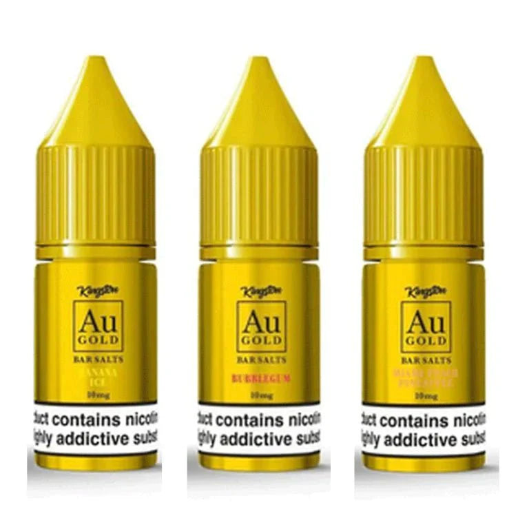 Kingston Au Gold Bar Salts 10ml E - liquids - Box of 10