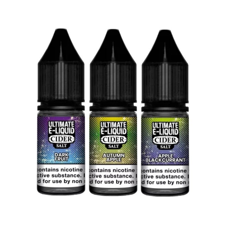 Ultimate E - Liquid Cider 10ML Nic Salt (Pack of 10)